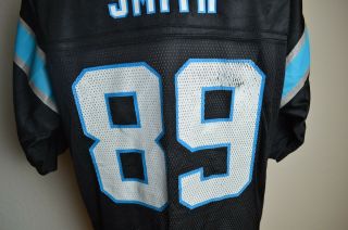 Steve Smith 89 NFL Equipment Reebok Carolina Panthers Jersey Men ' s Size L Large 3