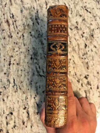 1775 Antique Decorative Leather Book " Le Comte De Valmont "