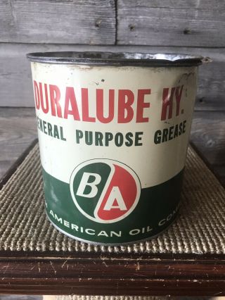 Vintage B/a Oil Can Grease Can