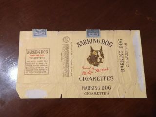 Barking Dog - U.  S.  A.  1940 Cigarette Pack Label Wrapper