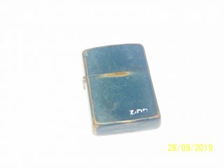 Vintage ZIPPO Cigarette lighter - BRASS w/blue finish 2