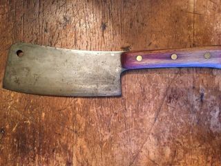 Antique F.  Dick 84 Carbon Steel Butcher Meat Cleaver Germany