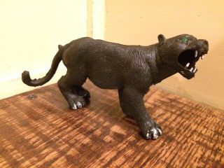 Vintage Rubber / Jiggler Type Black Cat/panther Hong Kong