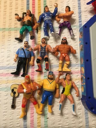 Wcw Battle Action Ring With Figures Wrestling Boxed Vintage