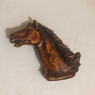 Vintage Comoy’s Of London Resin Horse Head Pipe Holder - Made In Italy