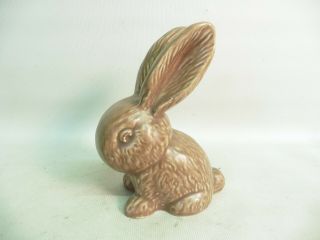 A Vintage Sylvac Chocolate Brown Stub Nose Rabbit,  Model Number 990