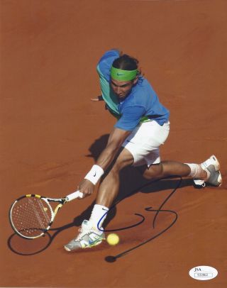 Rafael Nadal Signed Tennis 8x10 Photo French Open Autograph Jsa