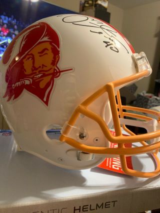 Mike Alstott Autographed Signed Tampa Bay Bucs Full Size Helmet Jsa Witness
