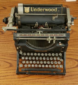 Antique Underwood Model No.  5 Standard Typewriter 3714890 - 5