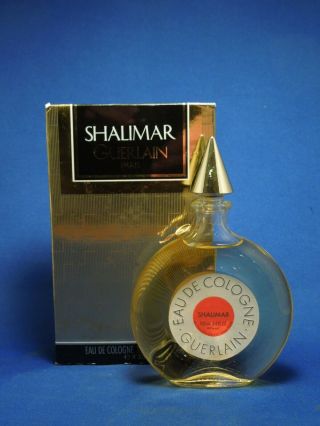 Vintage Shalimar Guerlain Paris Eau De Cologne 100 Ml 3.  4fl Oz Bottle W/ Box
