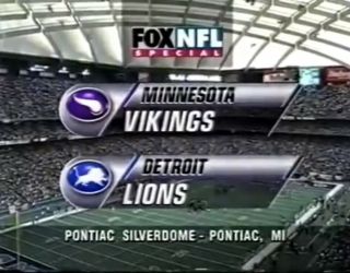 1995 - Detroit Lions Vs Minnesota Vikings Dvd Barry Sanders