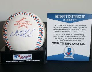 Dj Lemahieu Signed Auto 2017 All Star Baseball York Yankees W/ Beckett