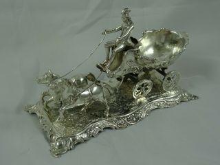 Large,  Victorian Solid Silver Table Salt,  1900,  262gm