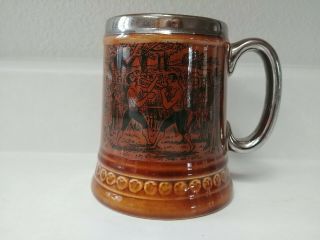 Vintage Lord Nelson Pottery,  Beer Mug Stein,  Bare Knuckle Boxing