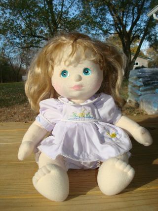 My Child 14 " Doll - Blond Hair,  Blue Eyes & Pink Lips - Mattel 1985