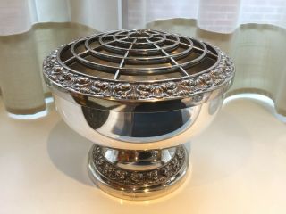 Lovely Vintage Ianthe Silver Plated Rose Bowl