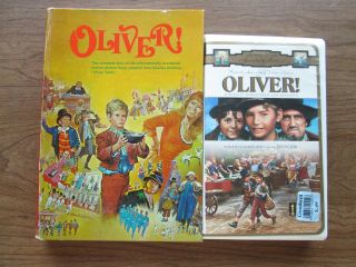Oliver (twist) Vintage 1968 Book Mary Hastings & Vhs Movie Best Picture Winner