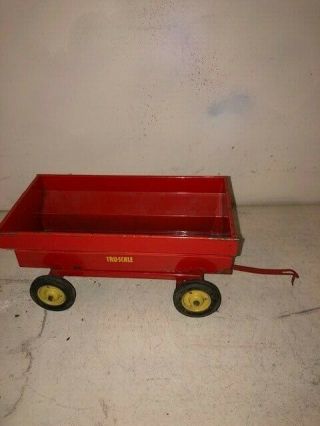 Vintage Tru Scale Flare Wagon For A Tractor 1/16 Grain International Metal Rims