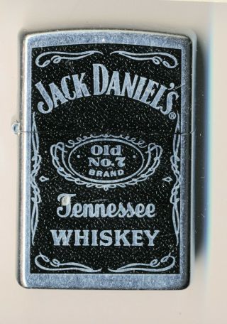 Vintage Jack Daniels Tennessee Whiskey Zippo Lighter Advertising Piece