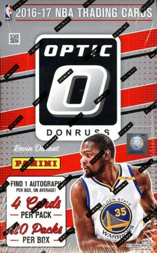 2016/17 Panini Donruss Optic Basketball Hobby Box Blowout Cards