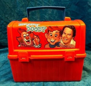 Vintage Howdy Doody Plastic Lunch Box With Thermos.