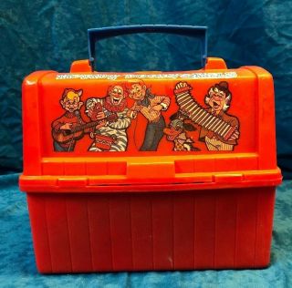 Vintage howdy doody plastic lunch box With Thermos. 3