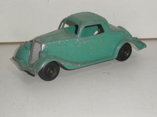 Vintage Hubley 404 Ford 3 Window Coupe Die Cast 5.  5 " Toy Car Hotrod Made In Usa