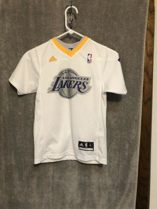 Los Angeles Lakers Kobe Bryant 24 Nba Adidas Basketball Jersey Shirt Youth Sz S