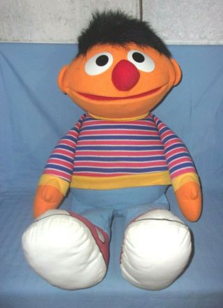 Vintage Applause Sesame Street Large Ernie Plush Figure 27 "
