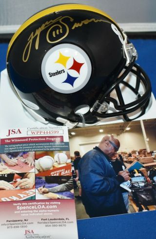 Lynn Swann Autographed Custom Mini Helmet Pittsburgh Steelers Hof 09 Sb Mvp Jsa
