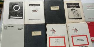 Antique & Vintage Microscope Books,  Letter,  Manuals,  Postcard,  Brochures.  1902 - 1985
