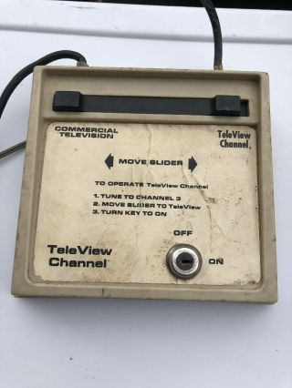Teleview Channell Commercial Television Vintage Electronics Cable Box