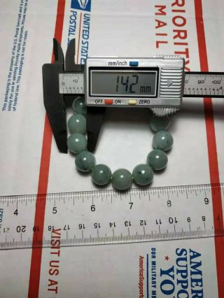 Grade A 100 Natural Burmese Jadeite Jade Beaded Stretchy Bracelet A 288 2