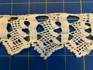 Vintage Finished Work Cotton Crochet Yarn Thread 4 3/4 Yards - Handmade
