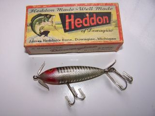 Vintage Heddon Wounded Spook Lure In The Box