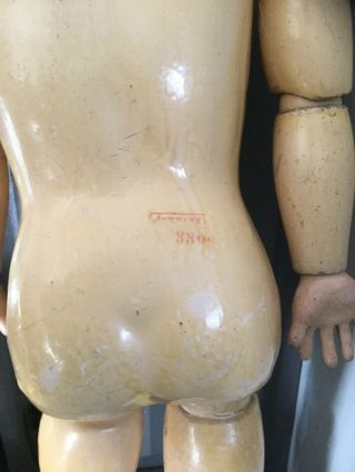 18 1/2 Antique Kestner Ball Jointed Composition Doll Body for Bisque Doll Head 2