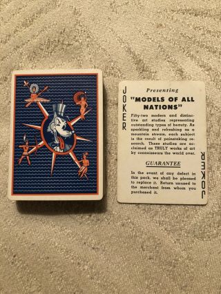 Vintage Playing Cards Models Of All Nations,  Nudes 2