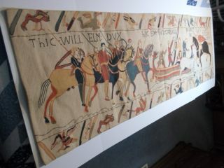 Vintage Wall Tapestry Les Tissages Du Manoir Bayeux France