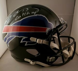 John Brown Autographed Signed Full Size Speed Helmet Buffalo Bills Jsa