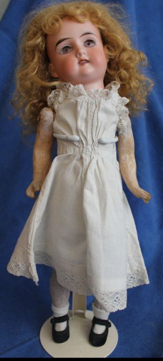 Vintage German Floradora Doll 14 " Bisque Head