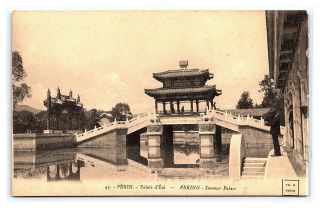Two Vintage Postcards Summer Palace Pekin Peking China D2 3