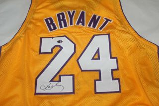 Kobe Bryant Signed Autographed Jersey Lakers Yellow With