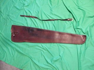Vintage Western Leather Rifle Scabbard Holster36 " Long 1894 - 336 Saddle Hunting