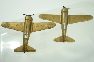 Vintage Tootsietoy US Army 119 Northrup Alpha Plane Diecast Toy Airplane Gold 3