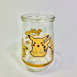 Vintage Welch’s Jelly Jar Pokemon Pikachu 25 1999