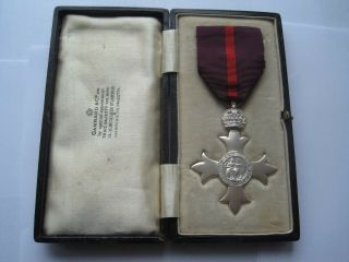 Most Order Of The British Empire Medal,  Mbe,  Garrard & Co,  1919 Hallmark