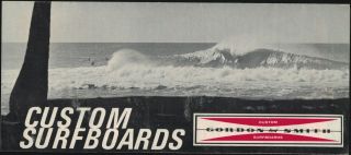 Vintage 1964 Gordon & Smith California Custom Surfboards Surfing Sales Brochure