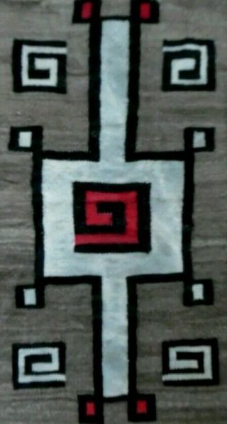 Antique Navajo Rug Blanket Native American Indian Tapestry Weaving Cn Cotton