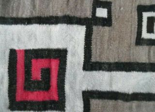 Antique Navajo Rug Blanket Native American Indian Tapestry Weaving CN Cotton 3