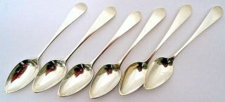 A Set Of 6 Scottish Sterling Tea Spoons,  Edinburgh 1792 - 1812